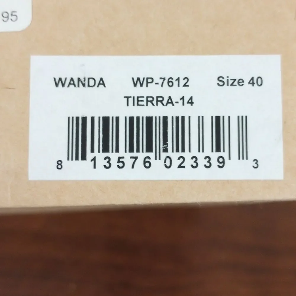 WANDA PANDA Women's Wandar Sandal Tan Combo- Size EU 40 / US 9.5 - 10